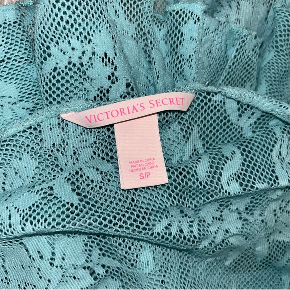 Y2K VS Baby Blue Halter Lace Slip - Picture 2 of 6